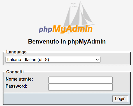 phpmyadmin login